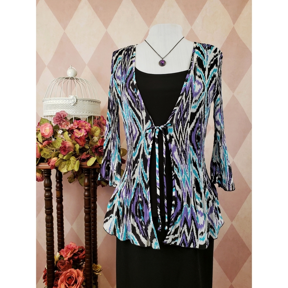 Dressbarn | Tie Front Chiffon Top